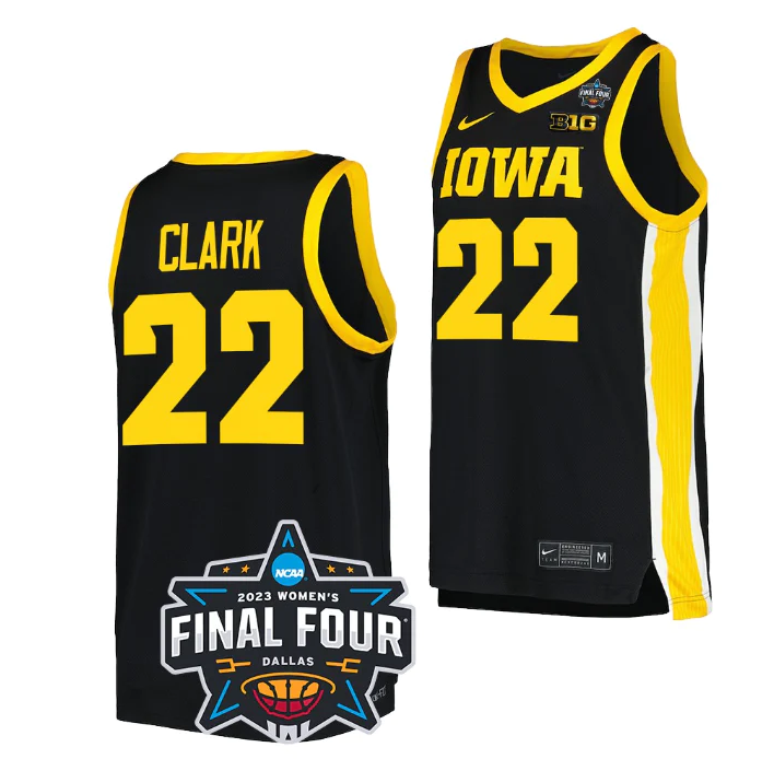 Men's Iowa Hawkeyes #22 Caitlin Clark Black College Stitched Basketball Jersey Men's Iowa Hawkeyes #22 Caitlin Clark Black College Stitched Basketball Jersey